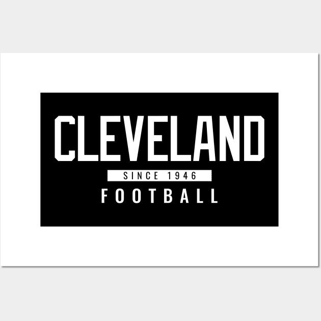 Cleveland football Wall Art by Tamie